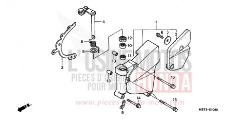 PANNEAU CARTER-MOTEUR G./ POMPE A EAU XL1000V2 de 2002